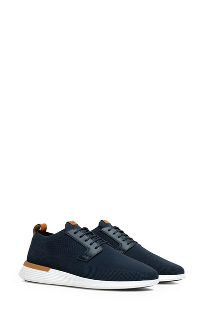 Wolf & Shepherd Swiftknit Plain Toe Derby In Navy / White