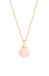 Marco Bicego Africa Boules Semiprecious Pendant Necklace In Opal/ Yellow Gold