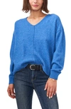 Vince Camuto Cozy Seam Sweater In Palace Blue
