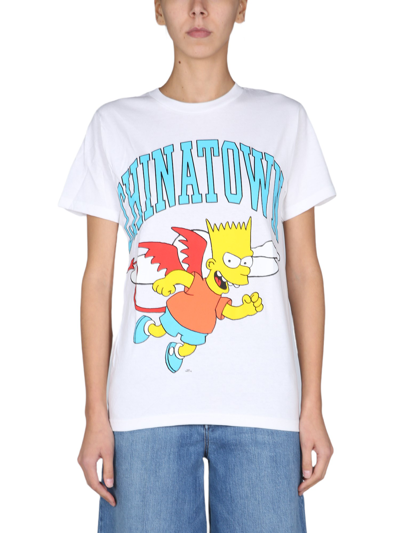 Chinatown Market X The Simpsons "devil Bart" T-shirt In White