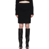 Helmut Lang Brushed Cotton-blend Skirt In Black
