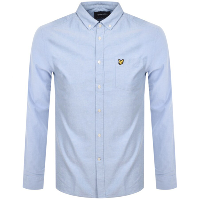 Lyle & Scott Lyle And Scott Oxford Long Sleeve Shirt Blue