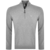 BARBOUR BARBOUR HALF ZIP KNIT JUMPER GREY