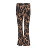 Ganni Cutye-cropped Printed Slim-straight Jeans In Black