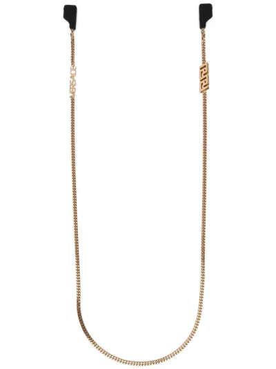 Versace Greca Wireless Headphone Strap In Metallic