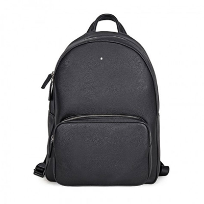 Men backpack Montblanc Meinsterstuck 130914 black leather small