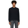 Theory Riland Knit Pullover Crewneck Sweater In Black