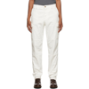 BRUNELLO CUCINELLI WHITE DYED CARGO PANTS