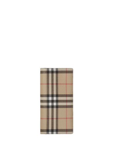 Burberry Vintage Check Continental Wallet In Neutrals