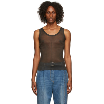 Peter Do Black Spacer Tank Top | ModeSens 