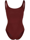 Eres Asia Tank Swimsuit In Brown