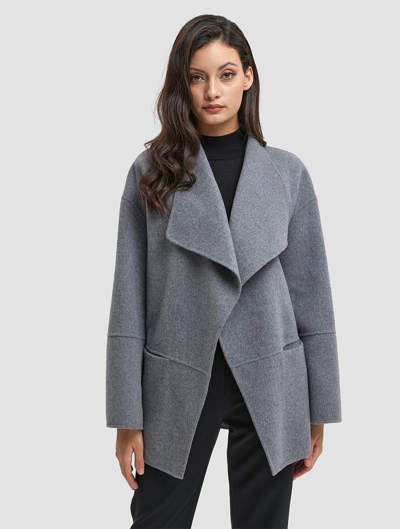 Lattelier Flare Sleeved Cashmere Coat Light Gray S