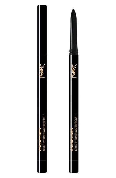 Saint Laurent Crushliner Stylo Waterproof Long-wear Precise Eyeliner In 1 Noir Intense
