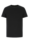 Tom Ford Black Basic Crewneck T-shirt With Tonal Stitching In Cotton Blend Man