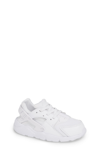 Nike Huarache Run Sneakers In White/ Pure Platinum/ White