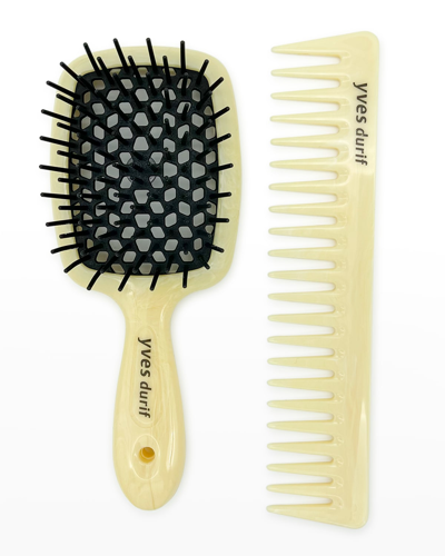 Yves Durif Petite Vented Brush & Comb Set