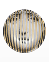 Fornasetti Round Ashtray Tema E Variazioni N34 Gold Stripes