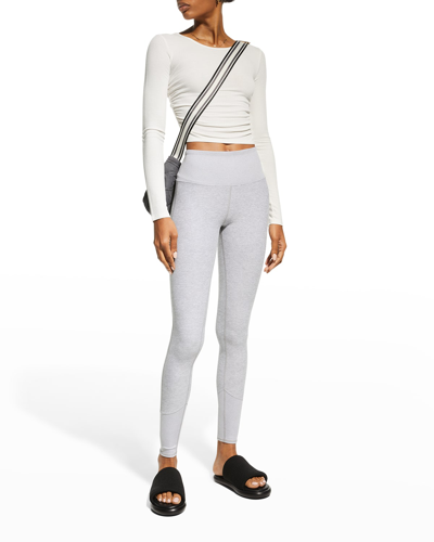 Alo Yoga High-waist Lounge Leggings In Zinc Heather