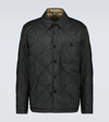 Burberry Quilted Reversible Tech Shirt Jacket In Black
