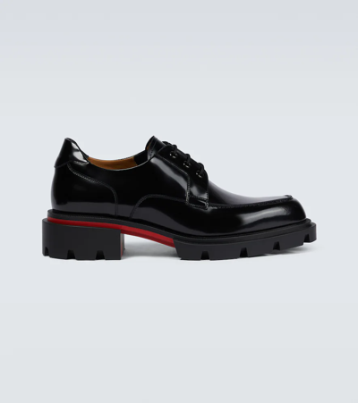 Christian Louboutin Our Georges L Leather Derby Loafers In Black