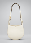 Valextra The Hobo Weekend Small Saddle Bag In Ww Pergamena