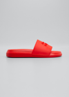 Alexander Mcqueen Pool Slide Sandals In Misc Red