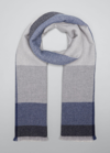 Brunello Cucinelli Men's Wool/cashmere Check Scarf In Cd061blue