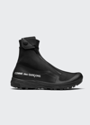 Comme Des Garçons Comme Des Garcon X Salomon Logo-print Sneakers In Black In Black