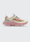 Sorel Kinetic Breakthru Tech Colorblock Sneakers In Chalk Eraser Pink