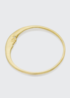 ANTHONY LENT CRESCENT MOON FACE BANGLE IN 18K GOLD AND DIAMONDS,PROD169540222