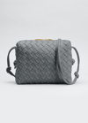 Bottega Veneta Loop Small Intrecciato Napa Shoulder Bag In Thunder