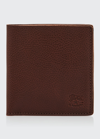 Il Bisonte Men's Slim Bi-fold Leather Wallet In Dark Brown