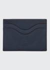 Il Bisonte Men's Leather Card Case In Navy