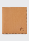 Il Bisonte Men's Slim Bi-fold Leather Wallet In Natural