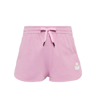 Isabel Marant Étoile Mifikia Cotton-blend Jersey Shorts In 40lk Light Pink