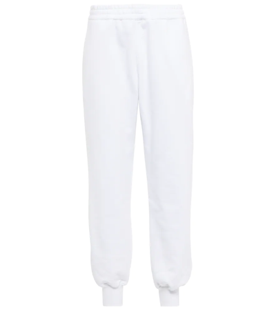 Alexander Mcqueen Printed Organic Cotton-jersey Track Pants In White