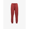 The Kooples Womens Red08 Logo-embroidered Cotton-jersey Jogging Bottoms L
