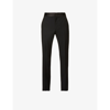 GIVENCHY SLIM PRESSED-CREASE WOOL-MOHAIR BLEND TROUSERS