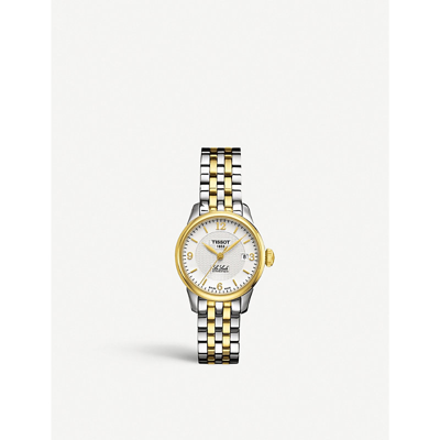 Tissot Womens Stainless Steel T41218334 Le Locle Yellow Gold-toned Stainless Steel Automatic Watch