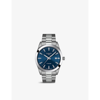 Tissot T1274104404100 Gentleman Titanium Quartz Watch In Blue