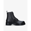 Valentino Combat Boot Vl7n City In Leather In Black