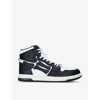 AMIRI SKEL PANELLED LEATHER HIGH-TOP TRAINERS