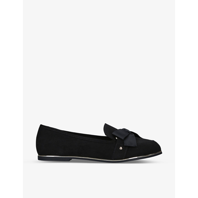 Kg Kurt Geiger Mable3 Bow-detail Vegan Loafers In Black