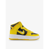 Nike Womens Black Varsity Gold Dunk High Up Leather High-top Trainers 4
