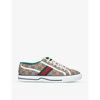 GUCCI GUCCI MEN'S BROWN/OTH MEN'S TENNIS 1977 BRANDED CANVAS LOW-TOP TRAINERS,48904644