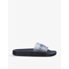 GIVENCHY GIVENCHY WOMENS WHITE/BLK LOGO-EMBOSSED RUBBER SLIDERS,51419883