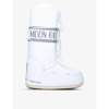 MOON BOOT MENS WHITE ICON BRANDED NYLON SNOW BOOTS M
