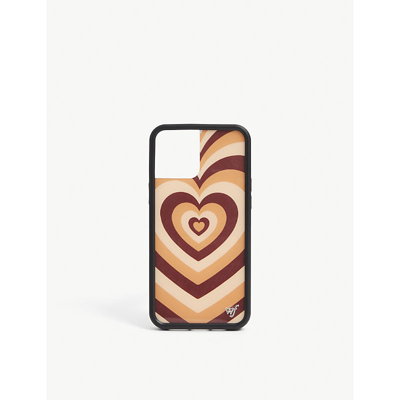 Wildflower Womens Latte Love Graphic-print Iphone 11 Case