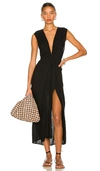 L*space Women's Ridin' High Ribbed Down The Line Cover-up Dress In Black