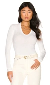 ENZA COSTA RIB FITTED LONG SLEEVE,ENZA-WS951